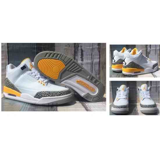 Air Jordan 3 Retro 2020 White Yellow Men Shoes